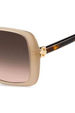Transparent-nude sunglasses with Double B monogram