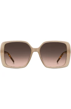 Transparent-nude sunglasses with Double B monogram