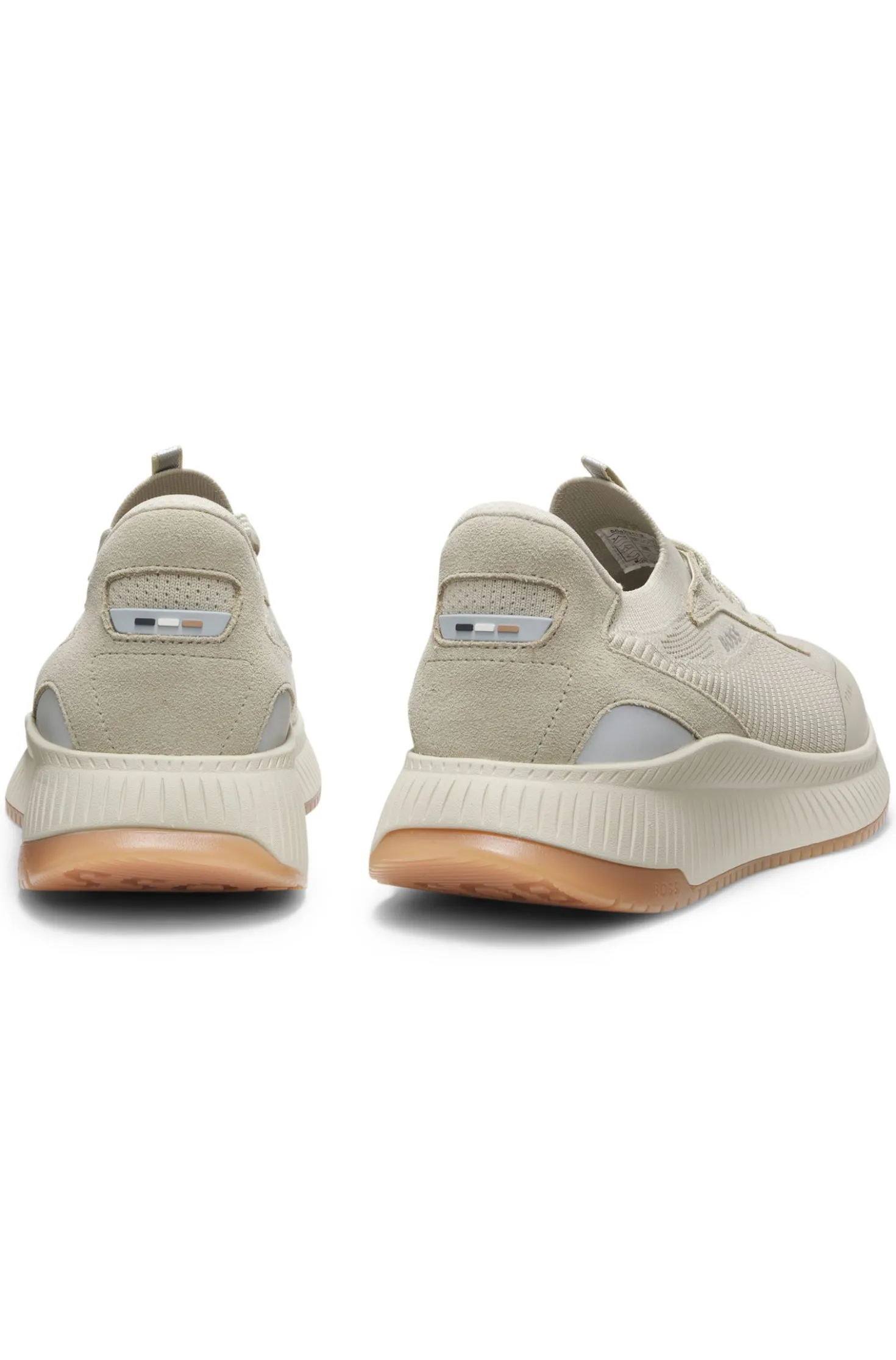 TTNM EVO trainers with knitted uppers and suede trims