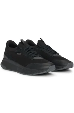 TTNM EVO trainers with knitted uppers and suede trims