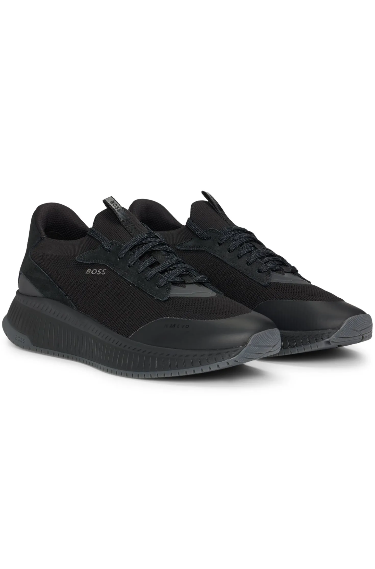 TTNM EVO trainers with knitted uppers and suede trims