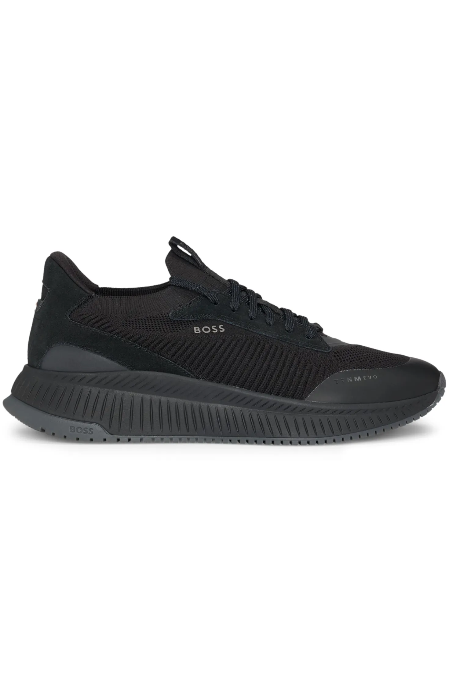 TTNM EVO trainers with knitted uppers and suede trims