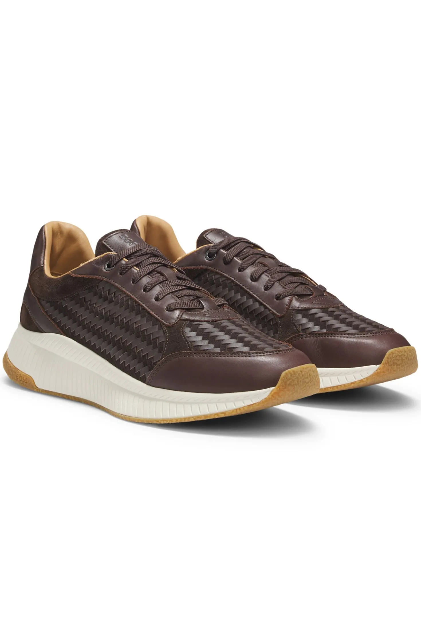 TTNM EVO trainers with woven uppers and suede trims