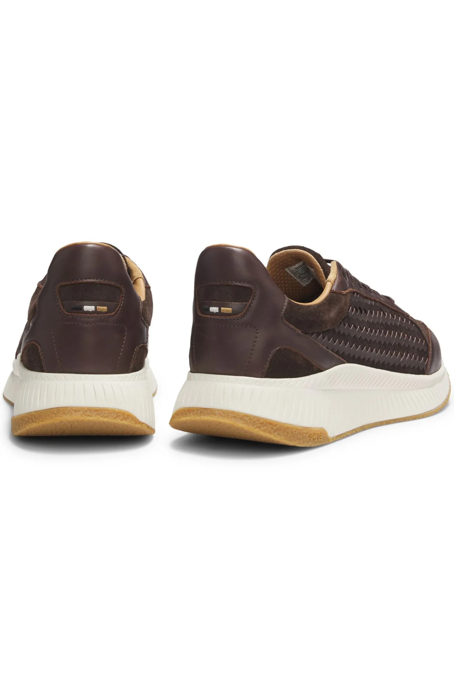 TTNM EVO trainers with woven uppers and suede trims