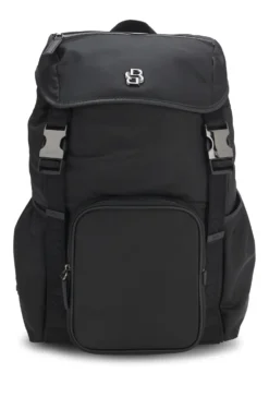 Twill backpack with Double B monogram