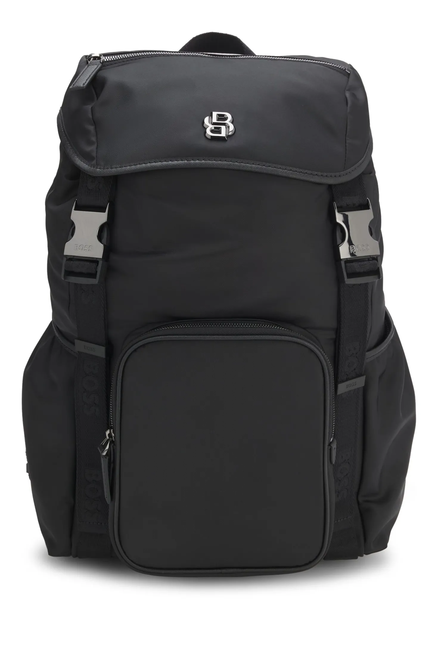 Twill backpack with Double B monogram
