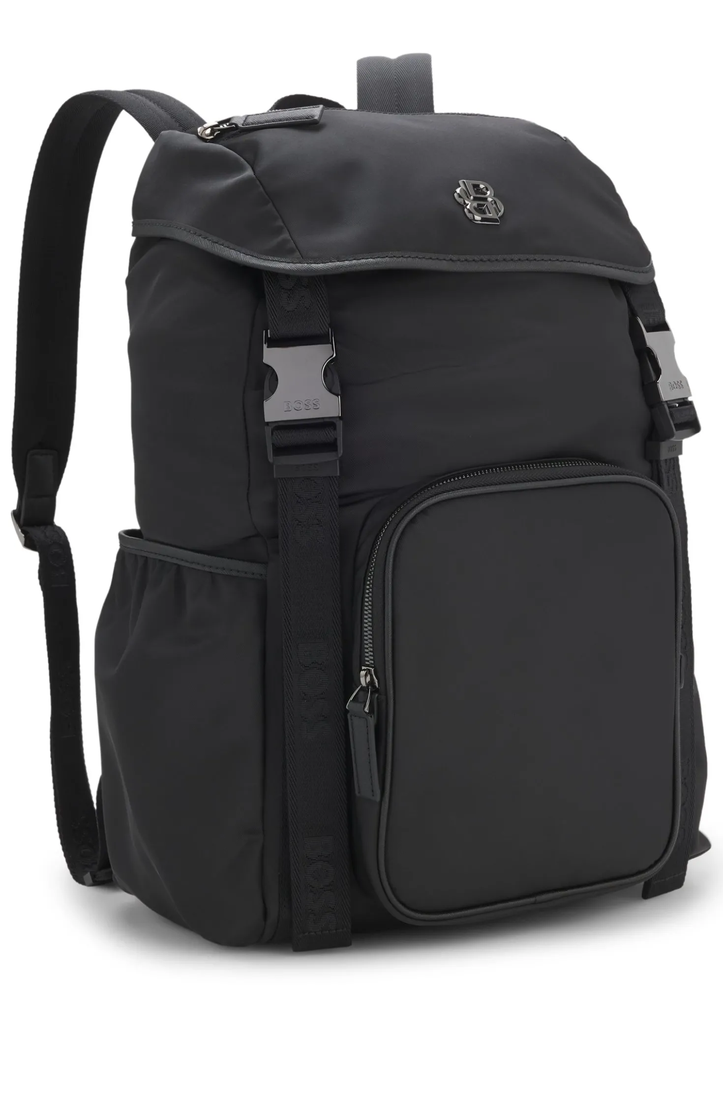 Twill backpack with Double B monogram