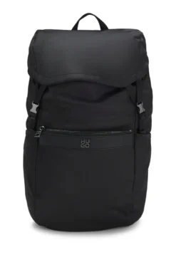 Twill backpack with stacked logo