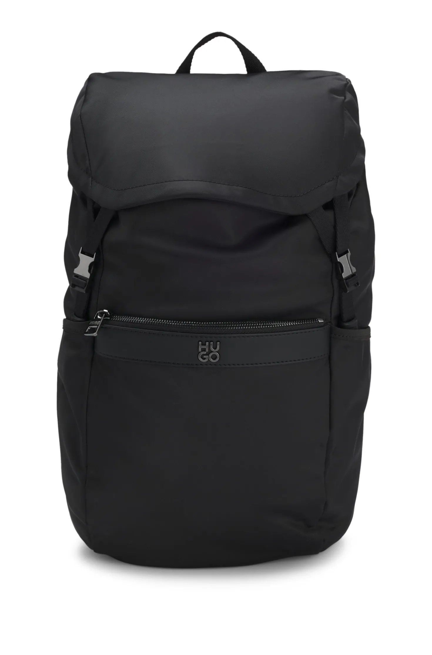 Twill backpack with stacked logo