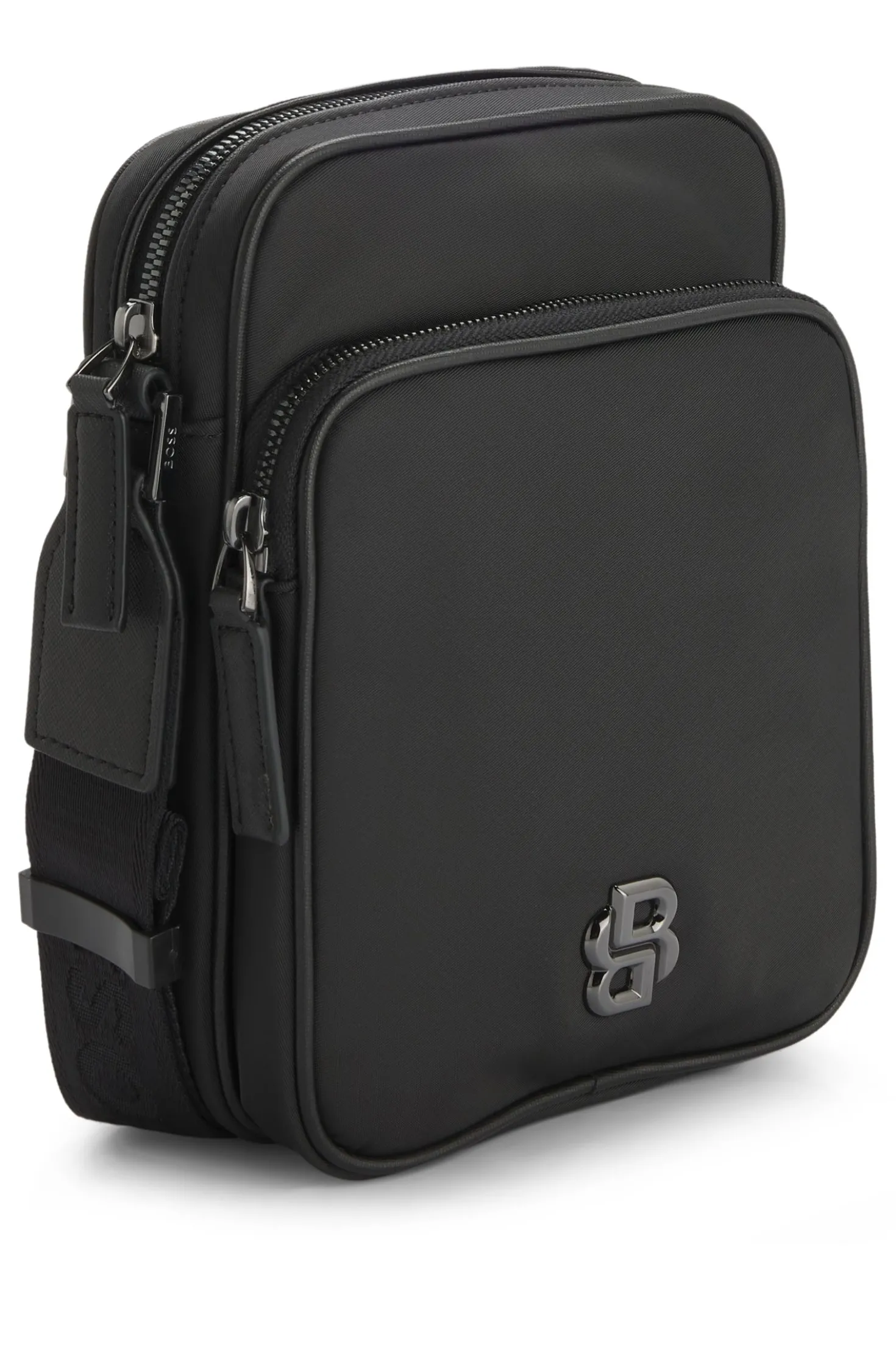 Twill reporter bag with adjustable logo strap