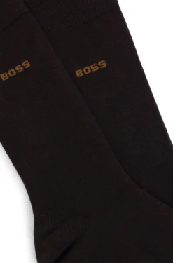 Two-pack business socks in soft compact cotton