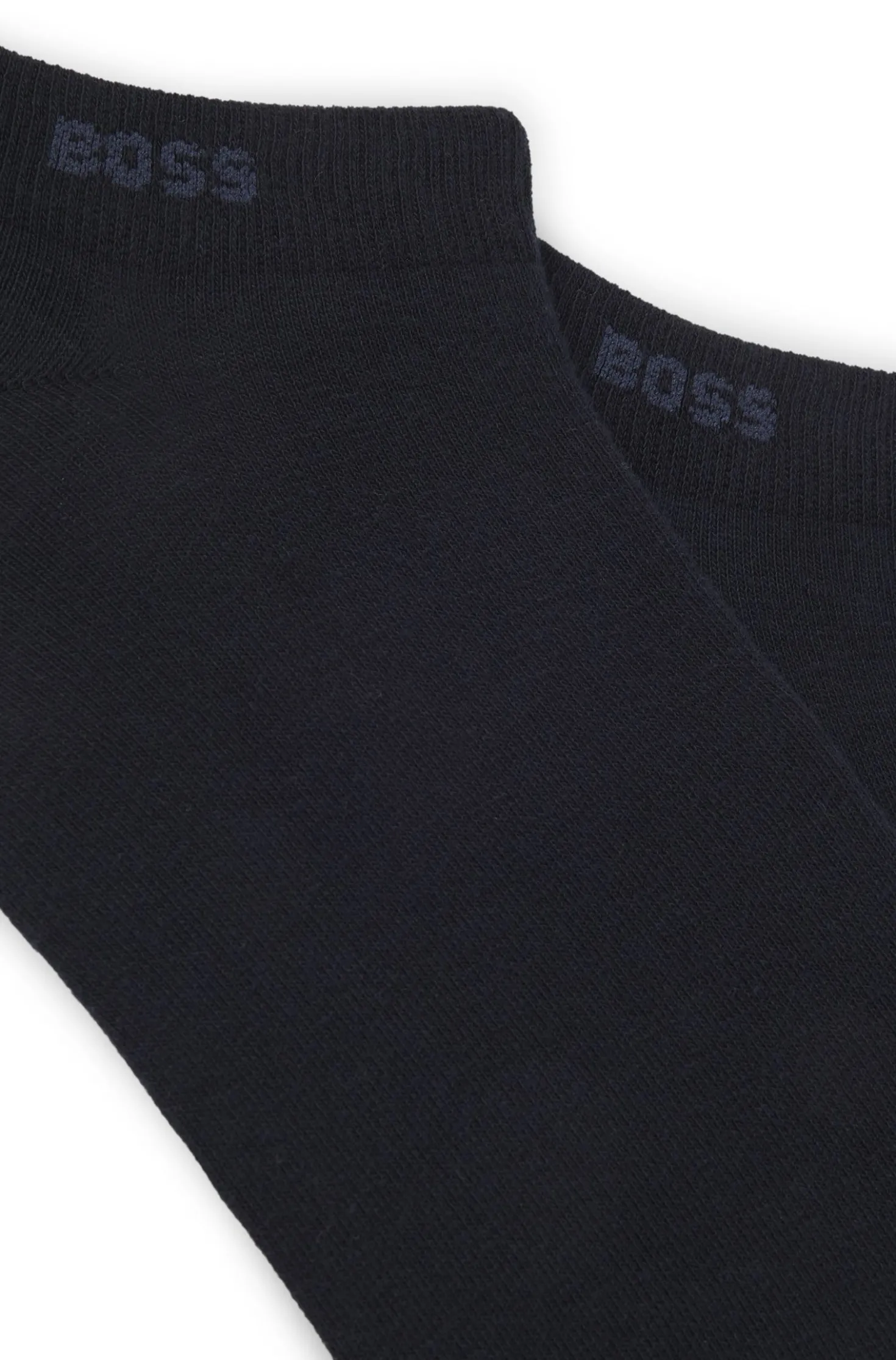 Two-pack of ankle-length socks in stretch fabric