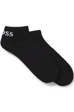 Two-pack of ankle-length socks in stretch fabric