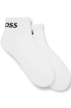 Two-pack of ankle-length socks in stretch fabric