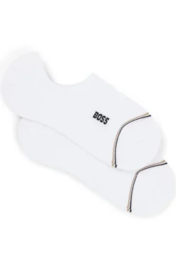 Two-pack of ankle-length socks with branding