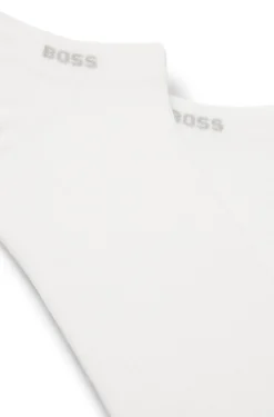 Two-pack of ankle-length socks in stretch fabric