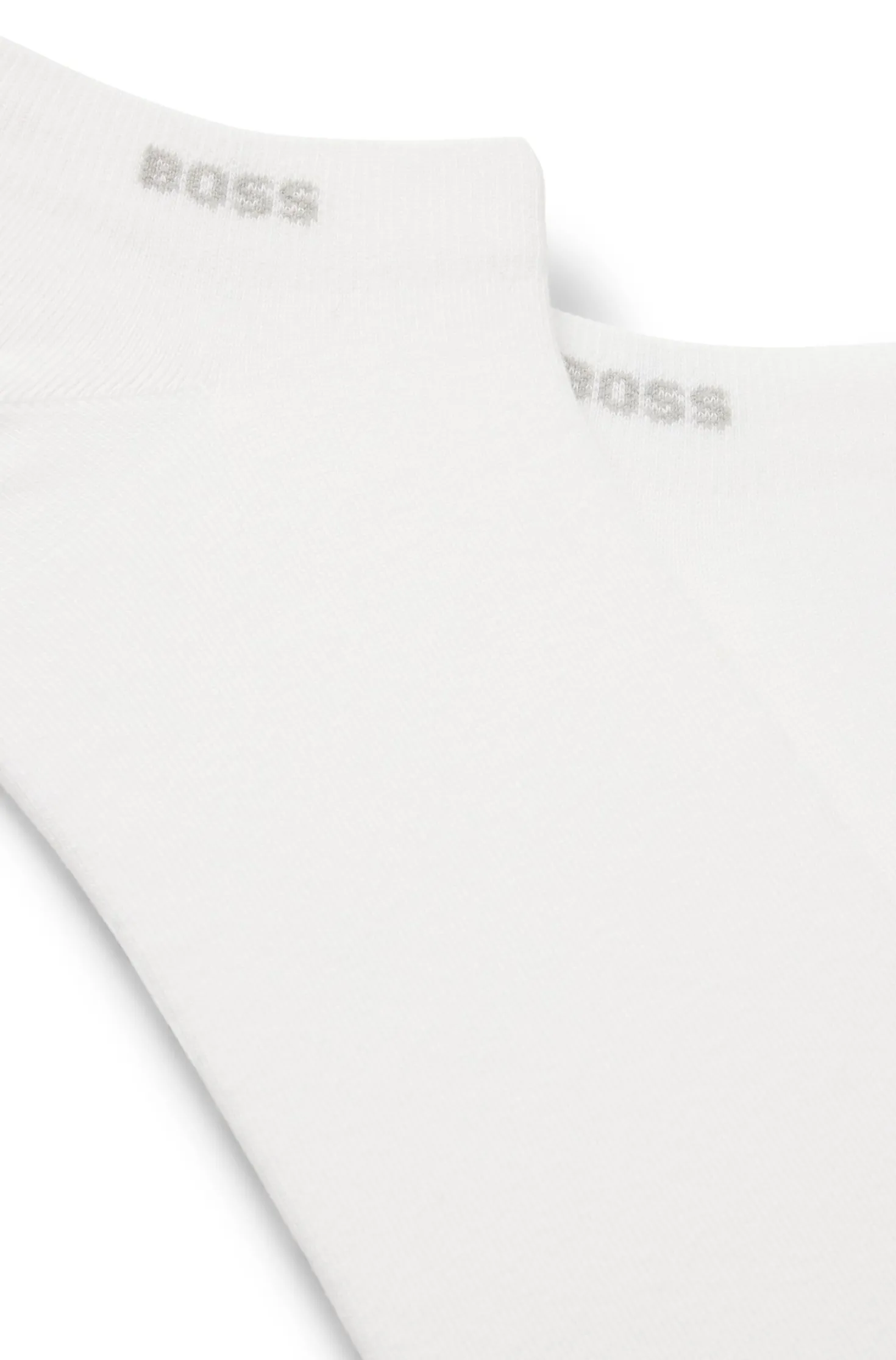 Two-pack of ankle-length socks in stretch fabric