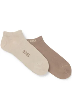 Two-pack of ankle socks in a bamboo blend