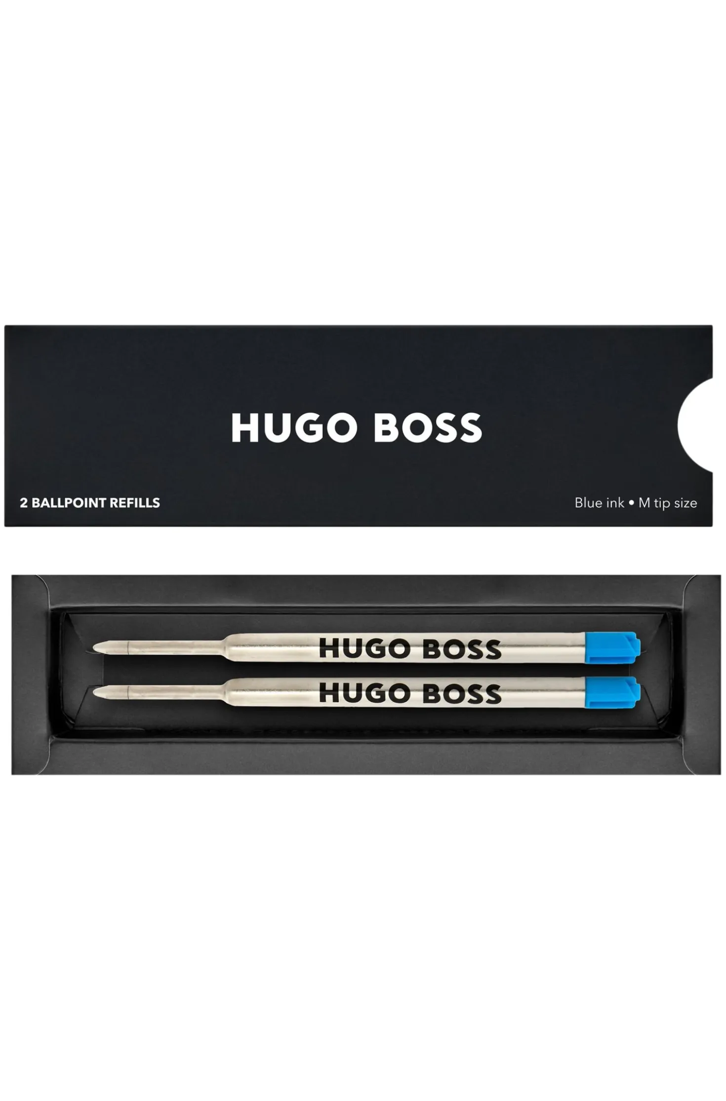 Two-pack of blue-ink ballpoint pen refills
