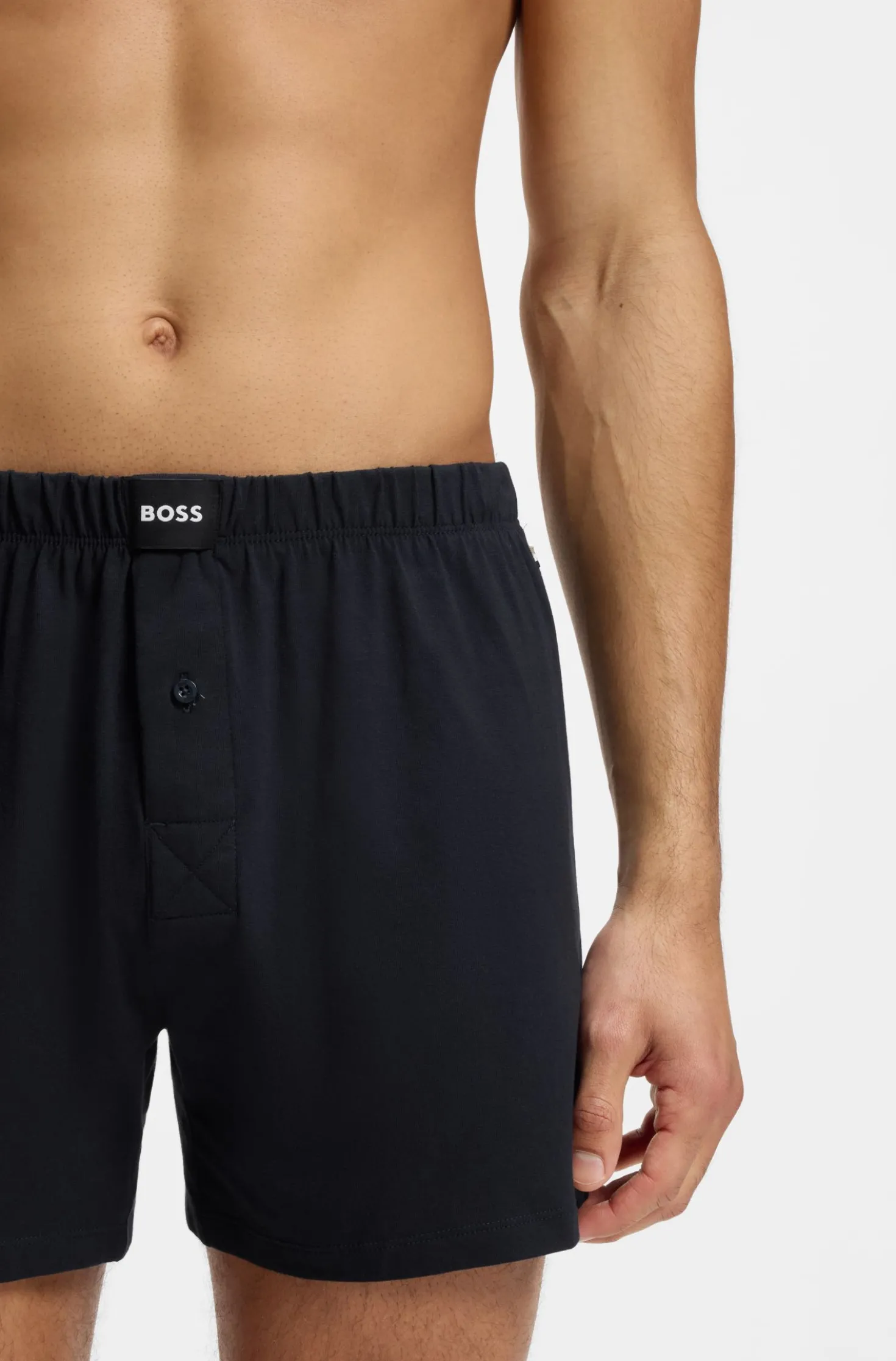 Two-pack of boxer shorts in stretch cotton
