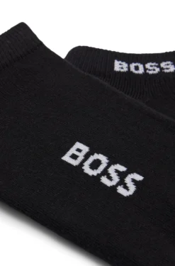Two-pack of cotton-blend logo ankle socks