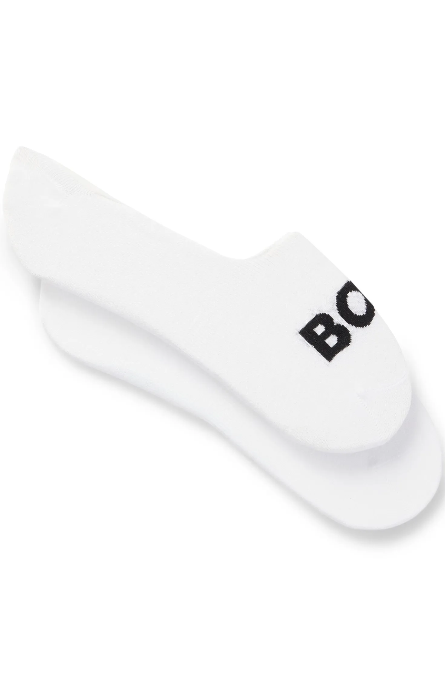 Two-pack of invisible socks in a cotton blend