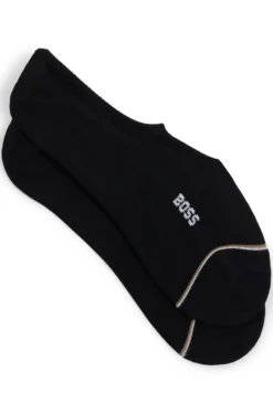 Two-pack of invisible socks in a cotton blend