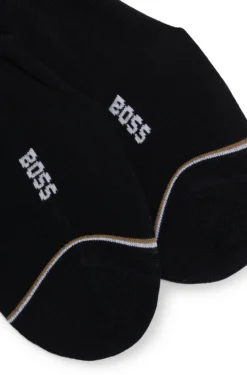 Two-pack of invisible socks in a cotton blend