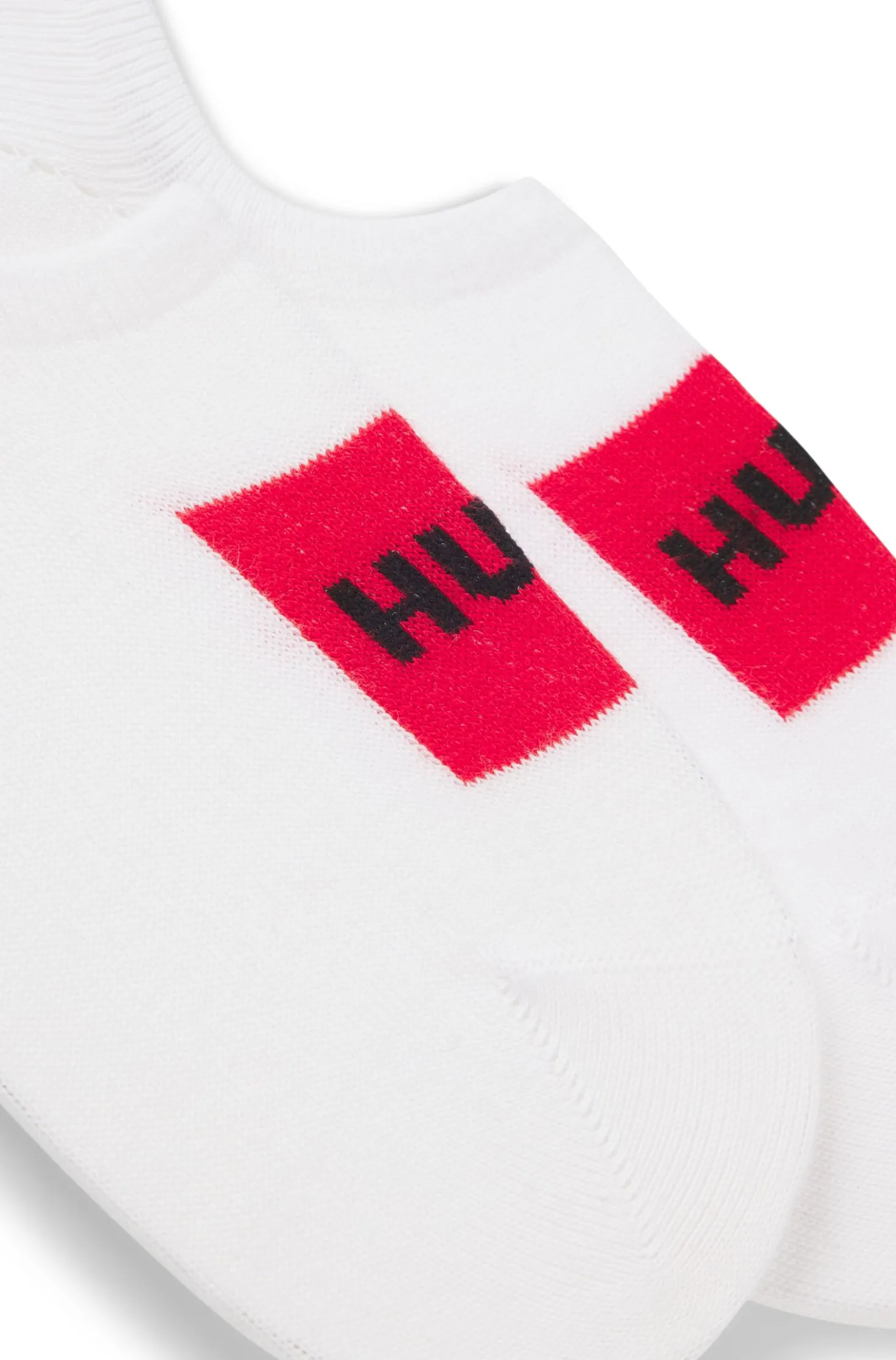 Two-pack of invisible socks in a cotton blend