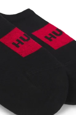 Two-pack of invisible socks in a cotton blend