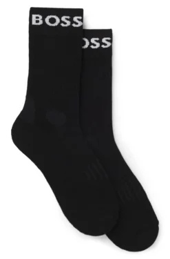 Two-pack of regular-length socks in stretch fabric