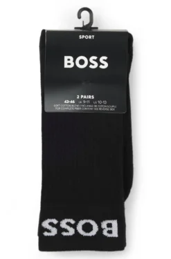 Two-pack of regular-length socks in stretch fabric