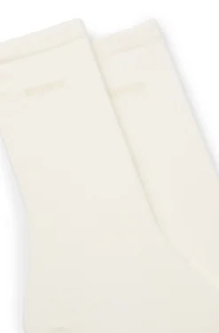 Two-pack of regular-length socks with logos