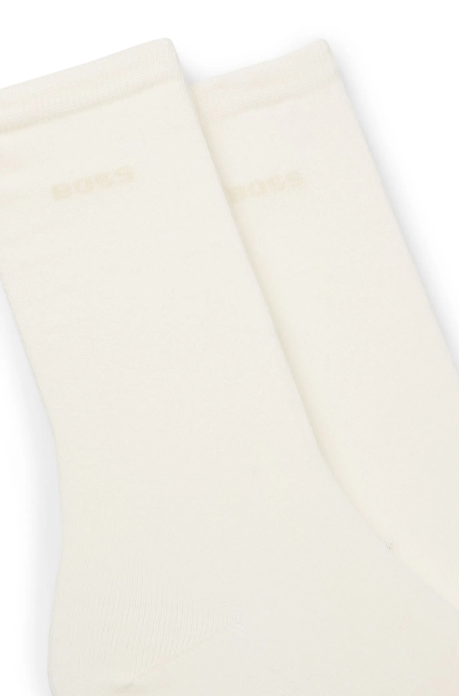 Two-pack of regular-length socks with logos