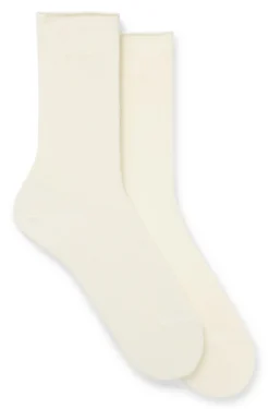 Two-pack of regular-length socks with bamboo