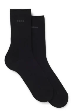 Two-pack of regular-length socks with bamboo