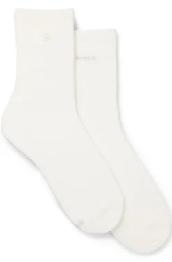 Two-pack of regular-length socks with logo details
