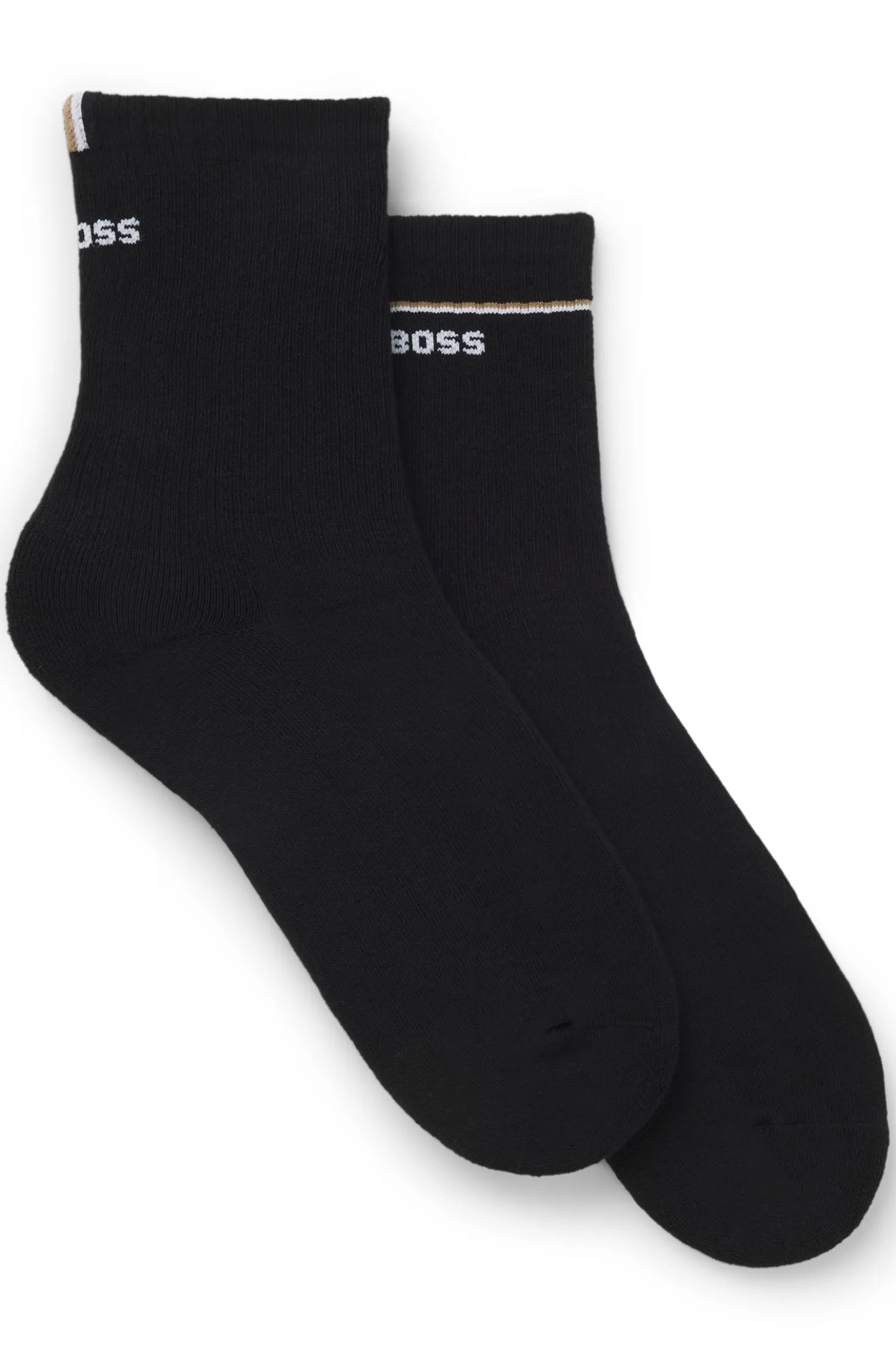 Two-pack of short socks with logo details