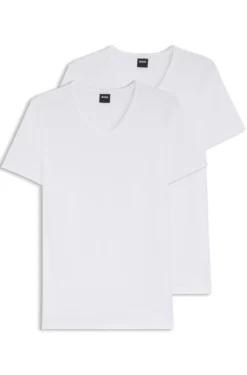 Two-pack of slim-fit stretch-cotton underwear T-shirts