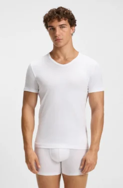 Two-pack of slim-fit stretch-cotton underwear T-shirts