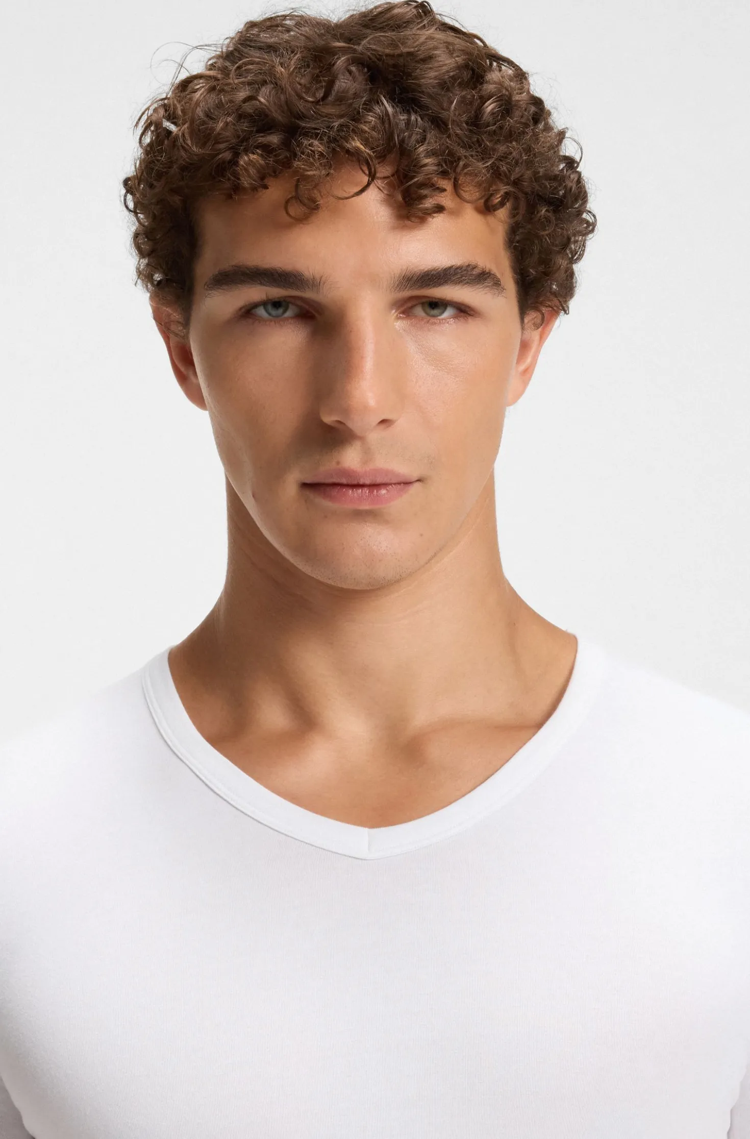 Two-pack of slim-fit stretch-cotton underwear T-shirts