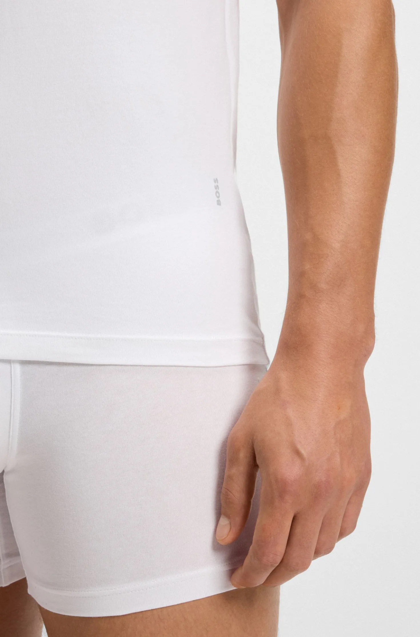 Two-pack of slim-fit stretch-cotton underwear T-shirts