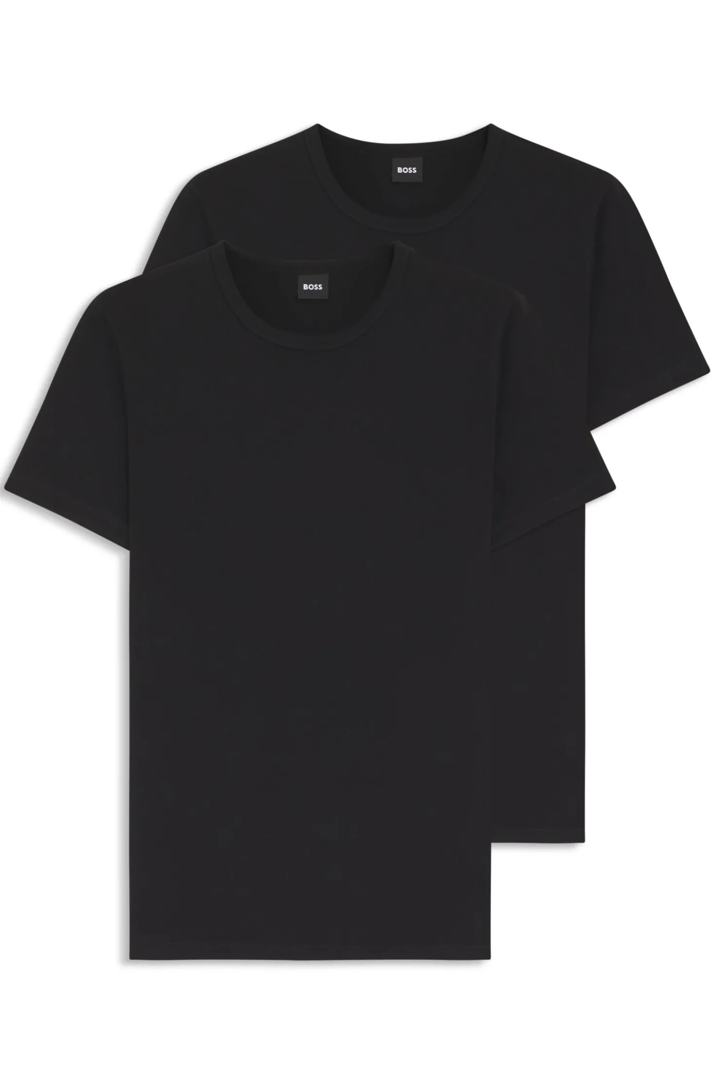 Two-pack of underwear T-shirts in stretch cotton
