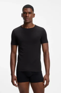 Two-pack of underwear T-shirts in stretch cotton