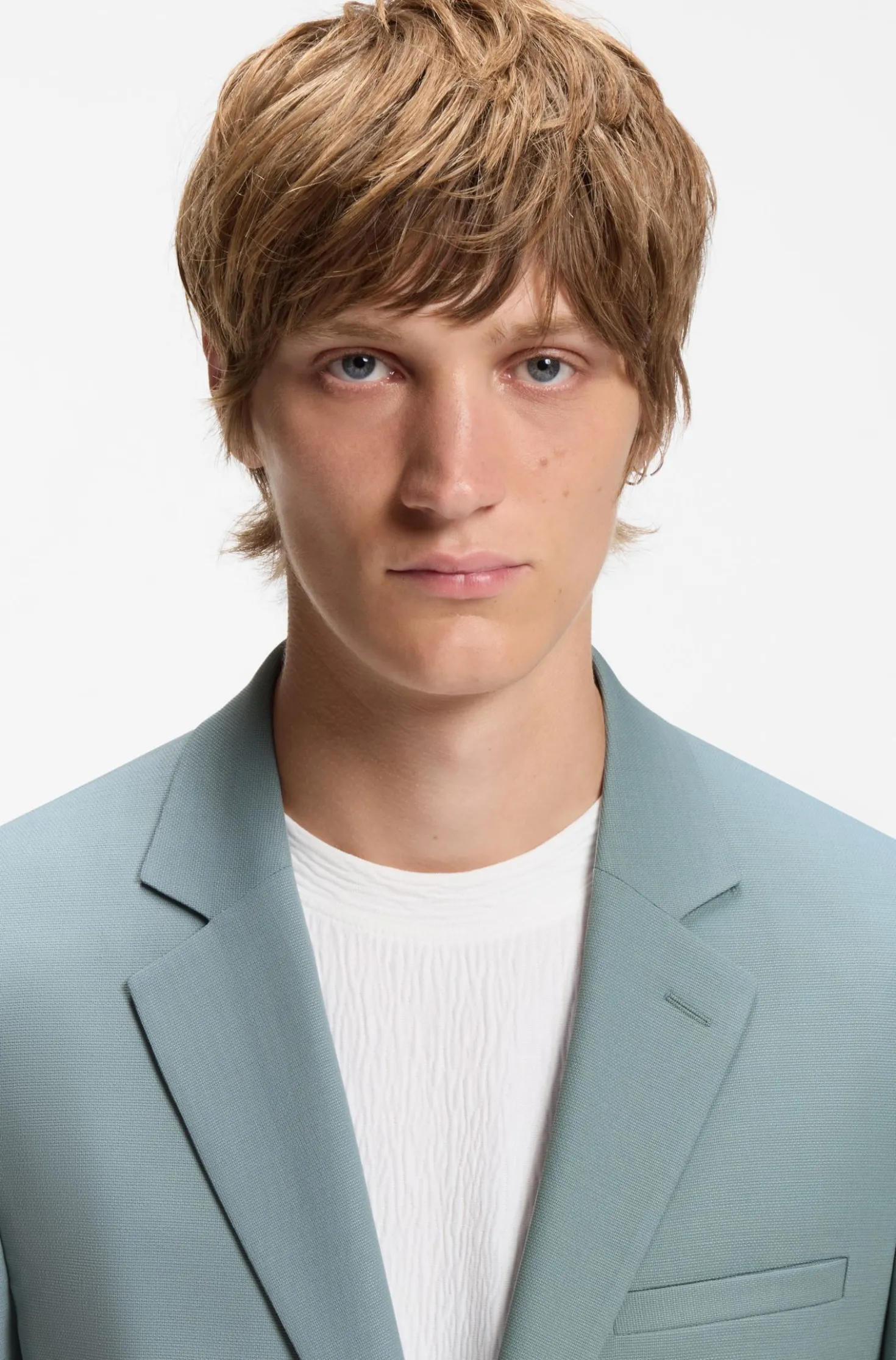 Two-piece extra-slim-fit suit in stretch fabric