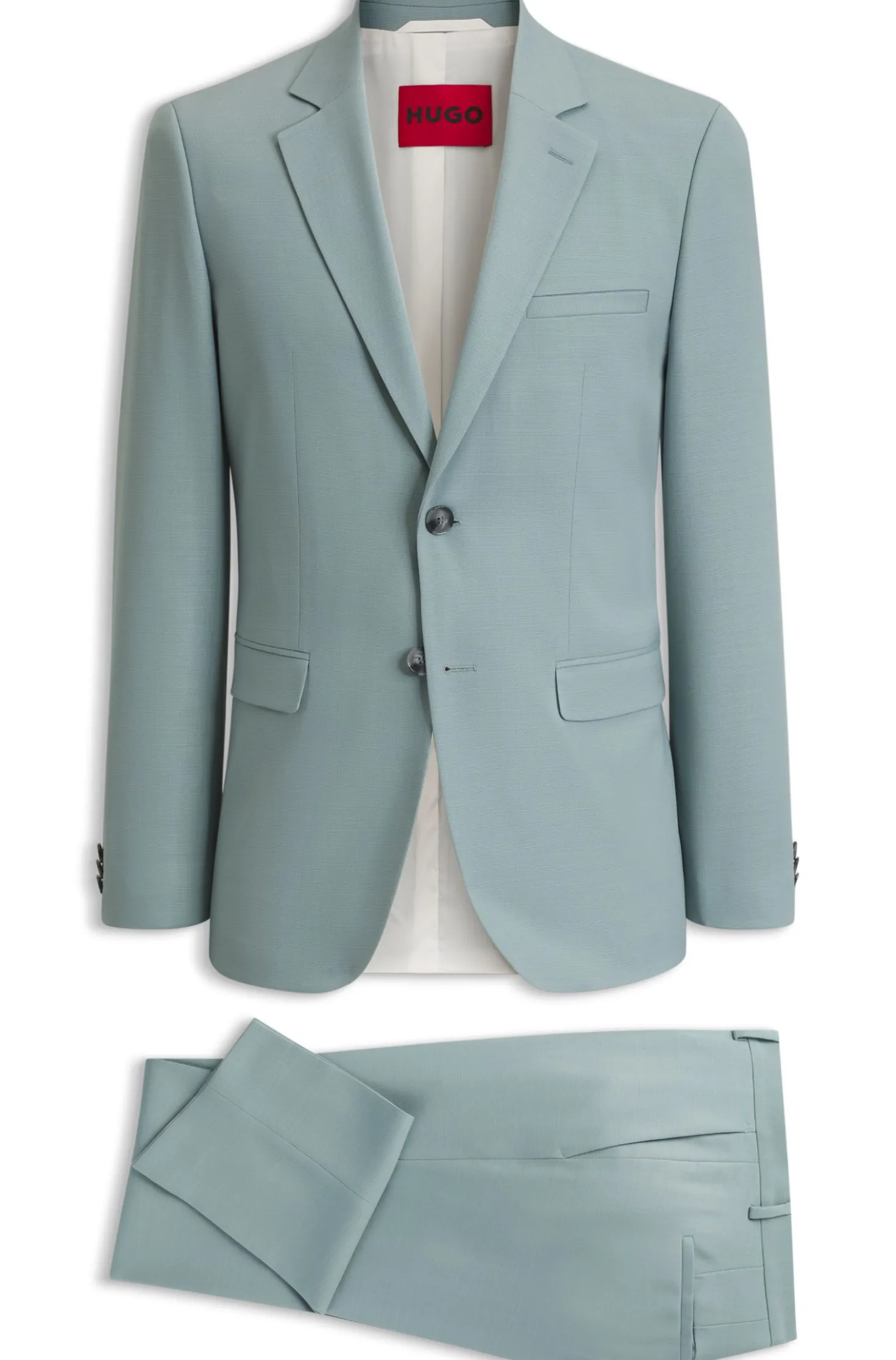 Two-piece extra-slim-fit suit in stretch fabric
