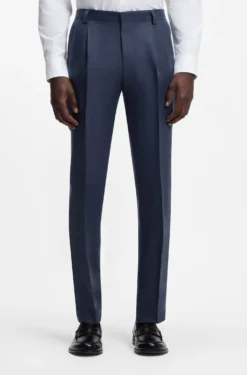Two-piece extra-slim-fit suit in linen twill