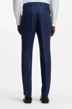Two-piece extra-slim-fit suit in linen twill