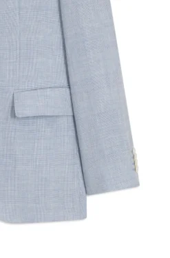 Two-piece regular-fit suit in checked fabric