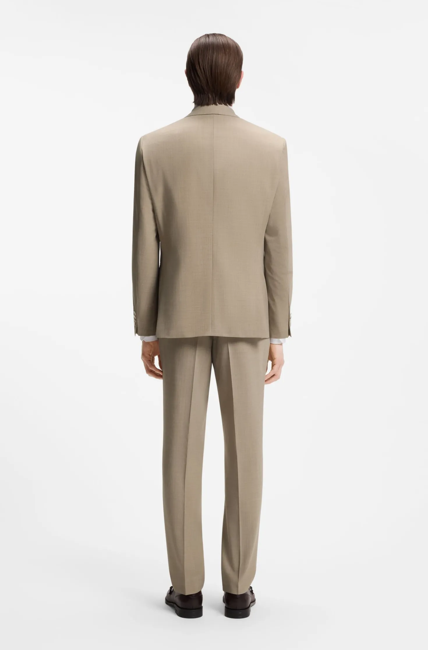 Two-piece regular-fit suit in easy-care fabric